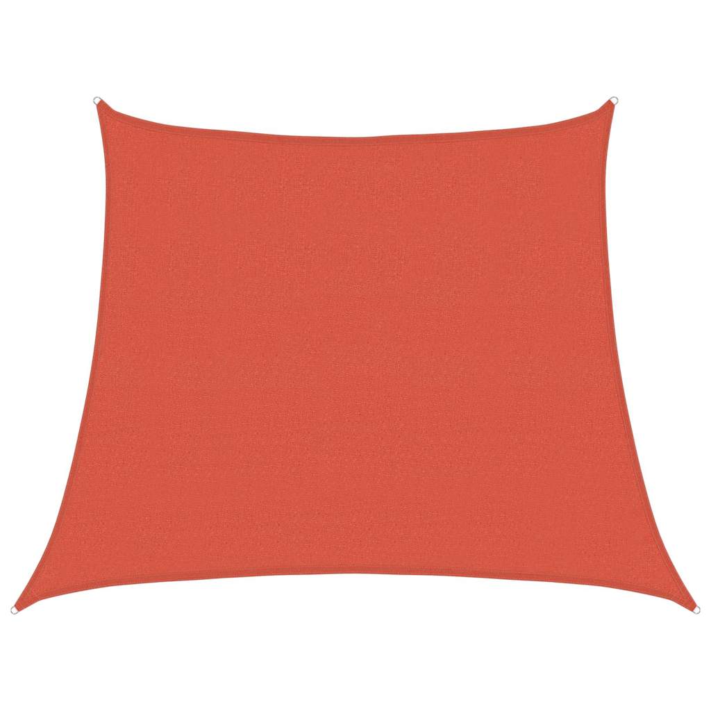 Vidaxl zonnezeil 160 g m² trapezium 3 4x3 m hdpe terracottakleurig