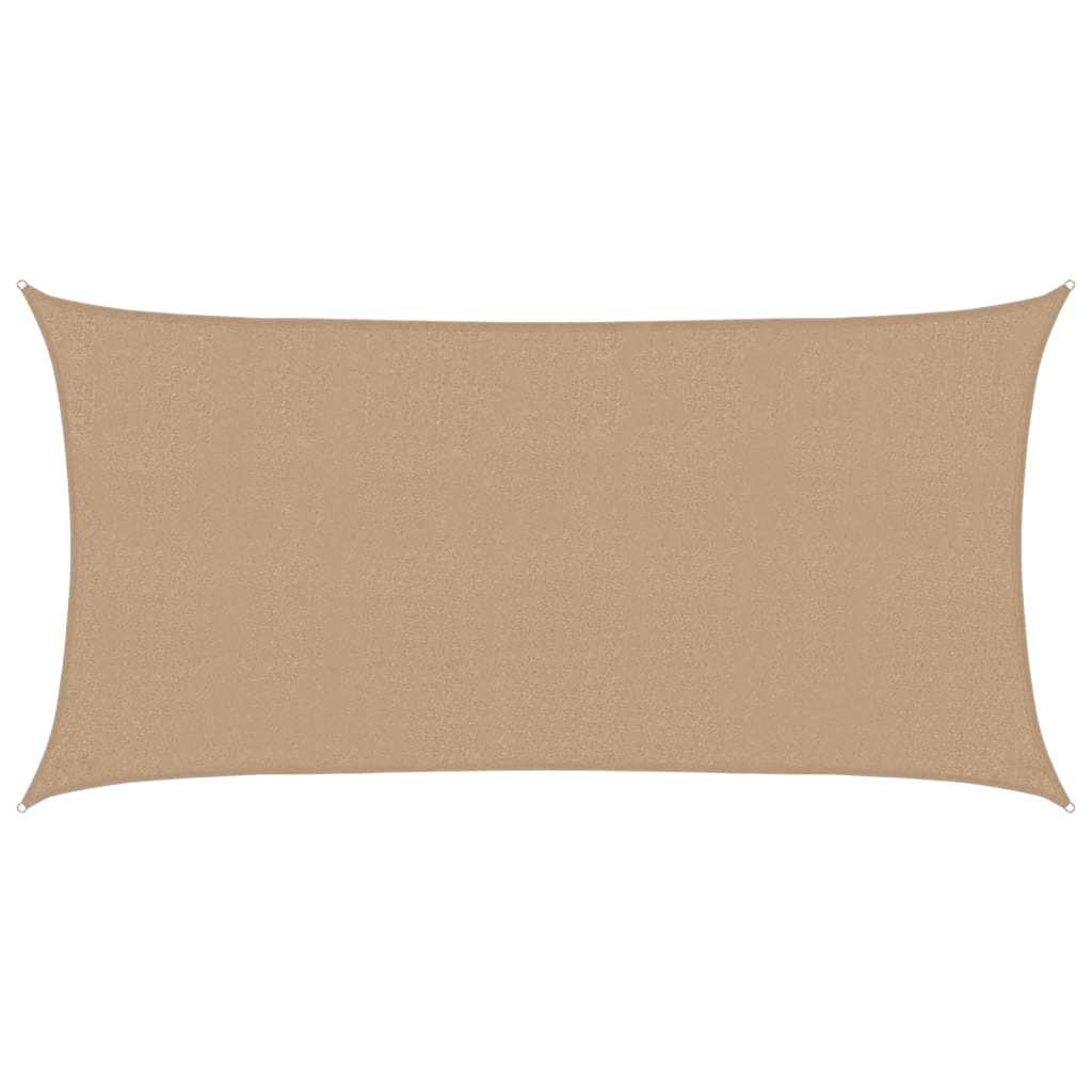 Vidaxl zonnezeil 160 g m² 2,5x5 m hdpe taupe