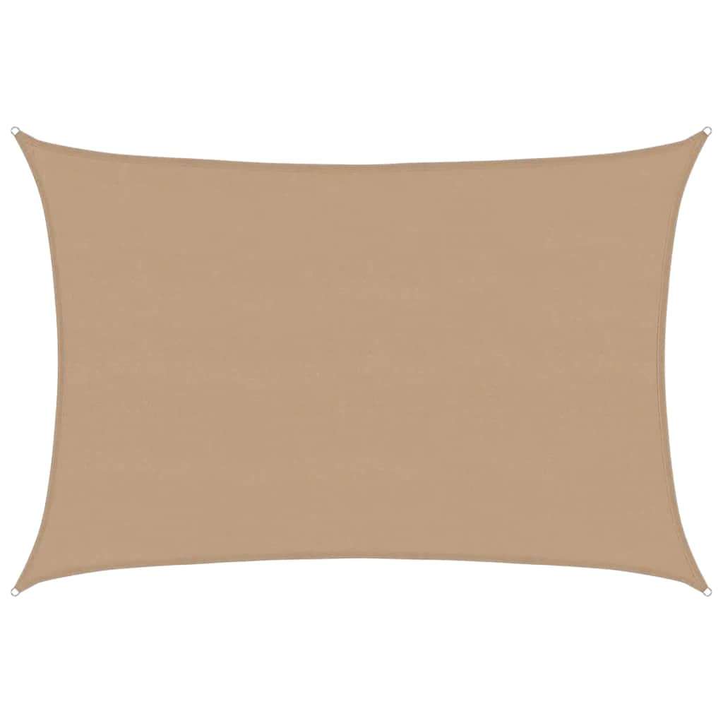 Vidaxl zonnezeil 160 g m² 5x7 m hdpe taupe