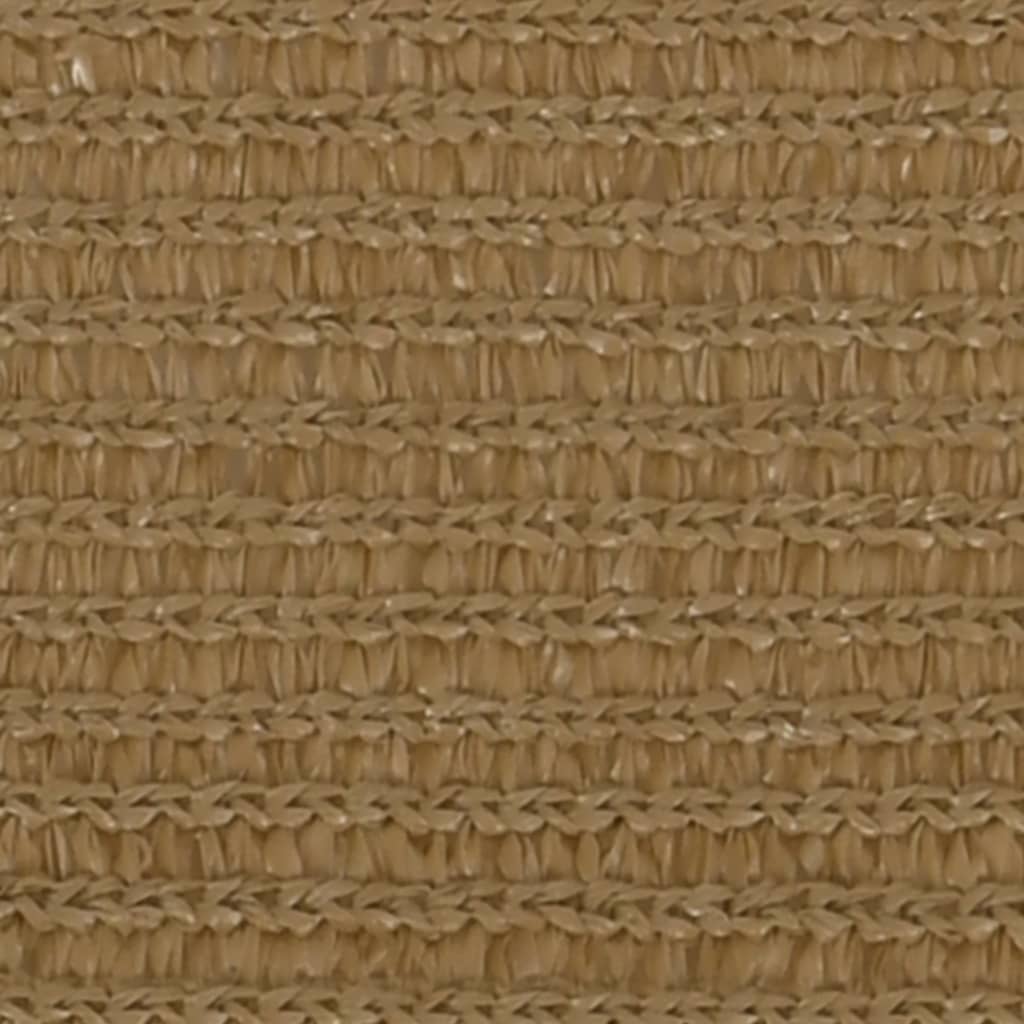 VidaXL Zonnezeil 160 g m² 4 5x3 m HDPE taupe