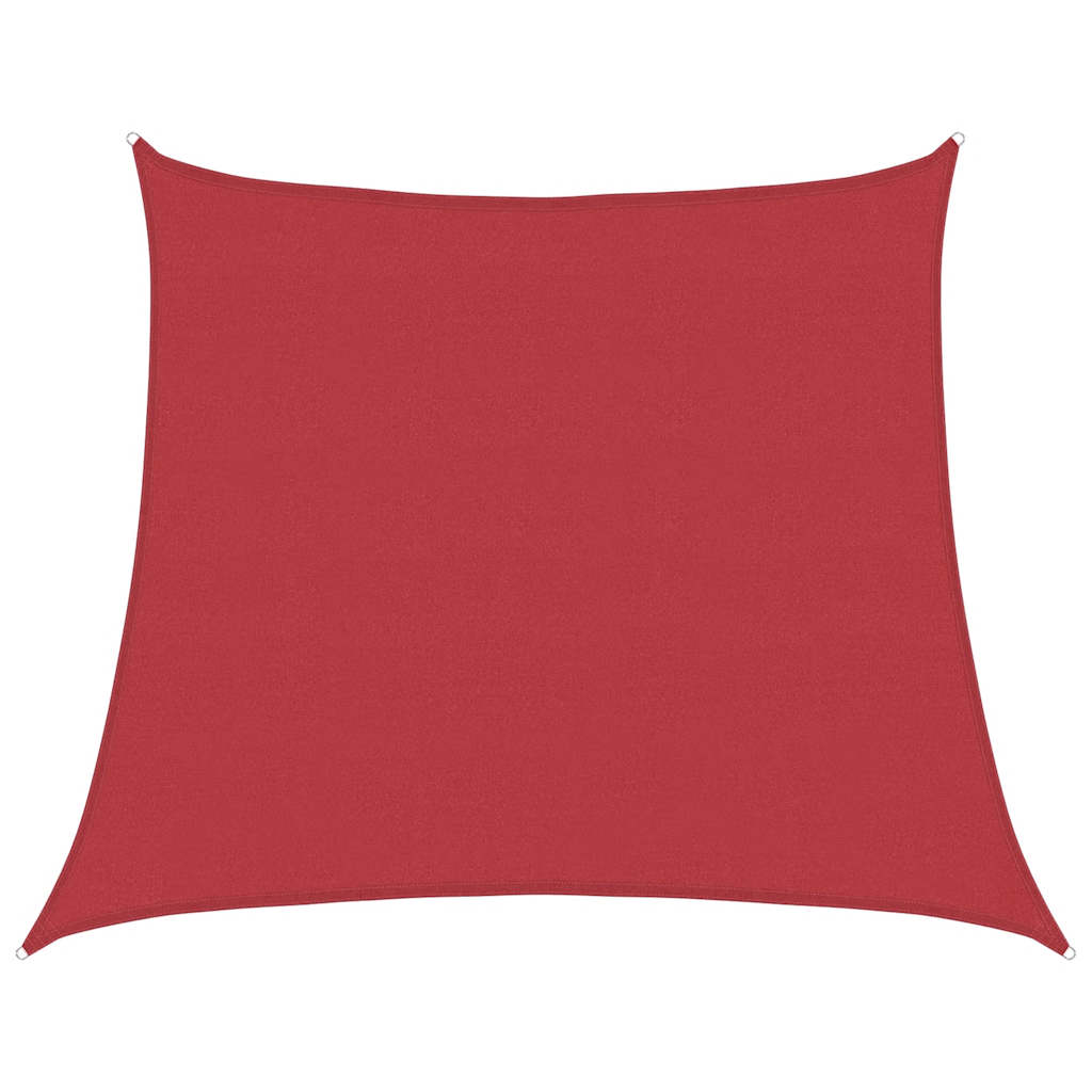 Vidaxl zonnezeil 160 g m² 4 5x4 m hdpe rood