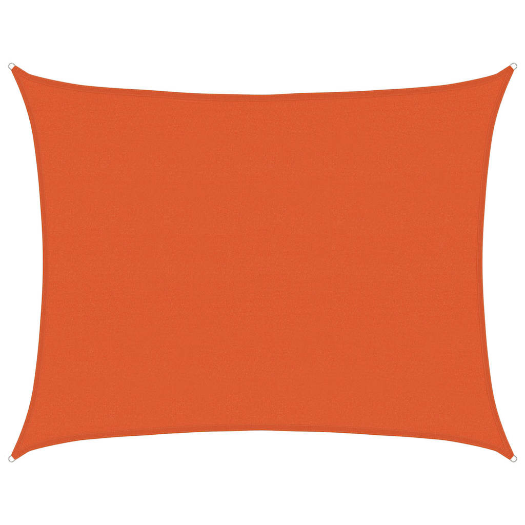 Vidaxl zonnezeil 160 g m² rechthoekig 6x8 m hdpe oranje