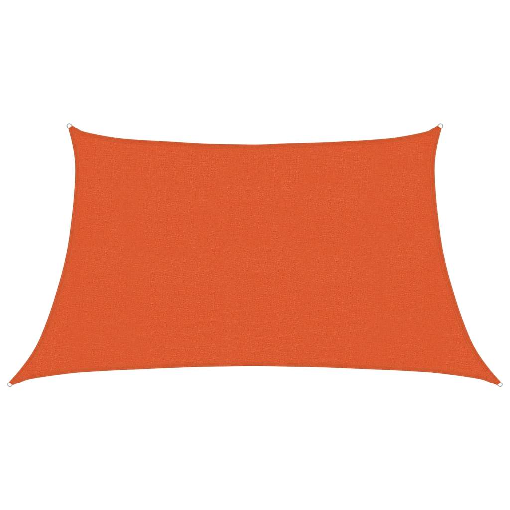Vidaxl zonnezeil 160 g m² trapezium 3 4x2 m hdpe oranje