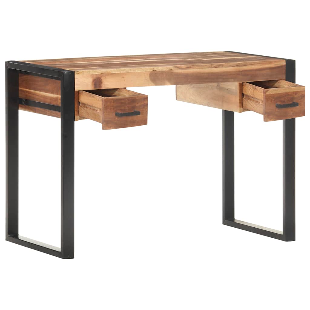 Vidaxl bureau 110x50x76 cm massief hout