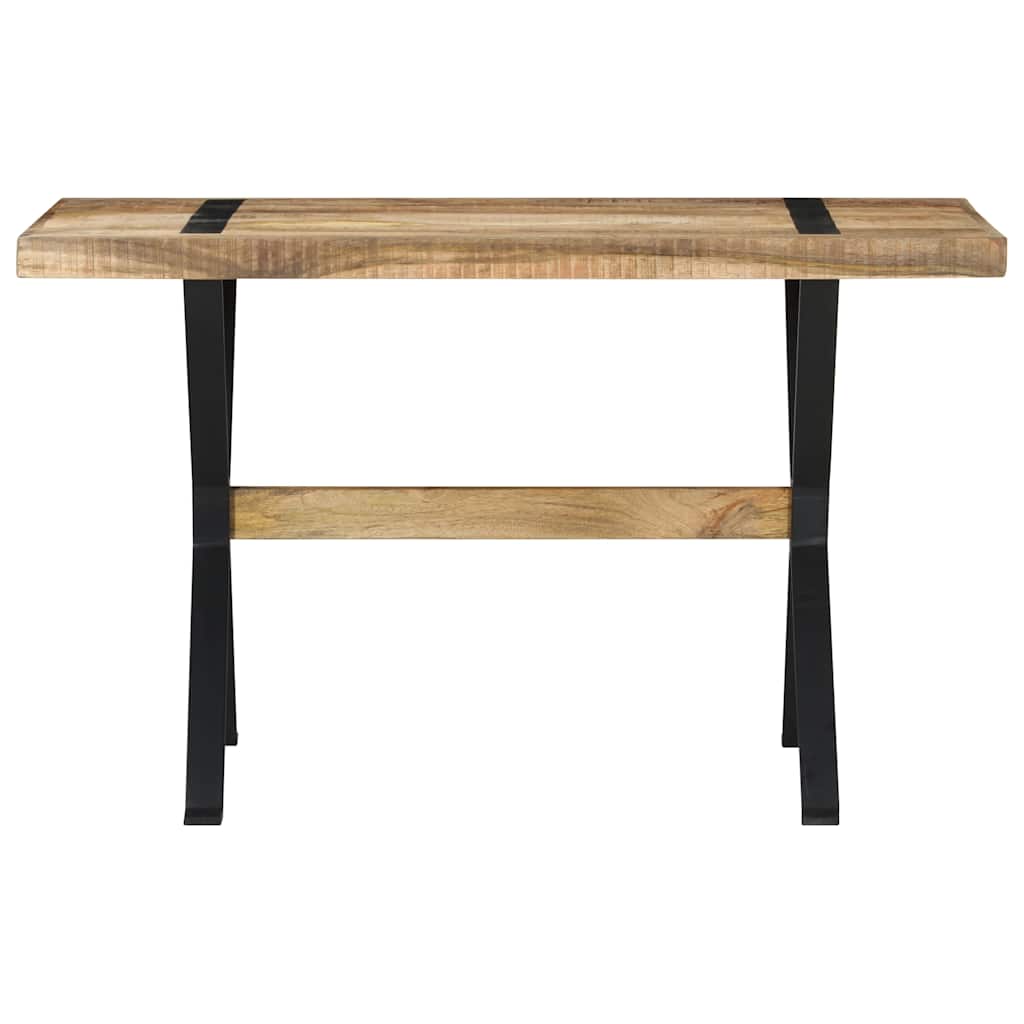 Vidaxl eettafel 120x60x76 cm ruw mangohout