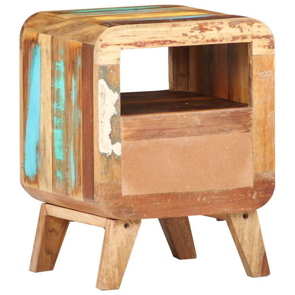 Vidaxl nachtkastje 30x30x41 cm massief gerecycled hout