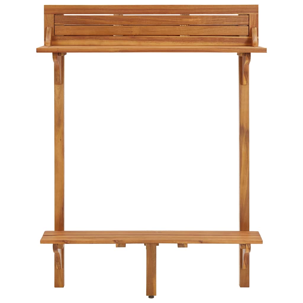 Vidaxl balkonbartafel 90x37x122,5 cm massief acaciahout