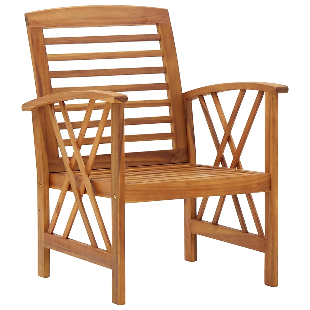 Vidaxl tuinstoelen 2 st massief acaciahout