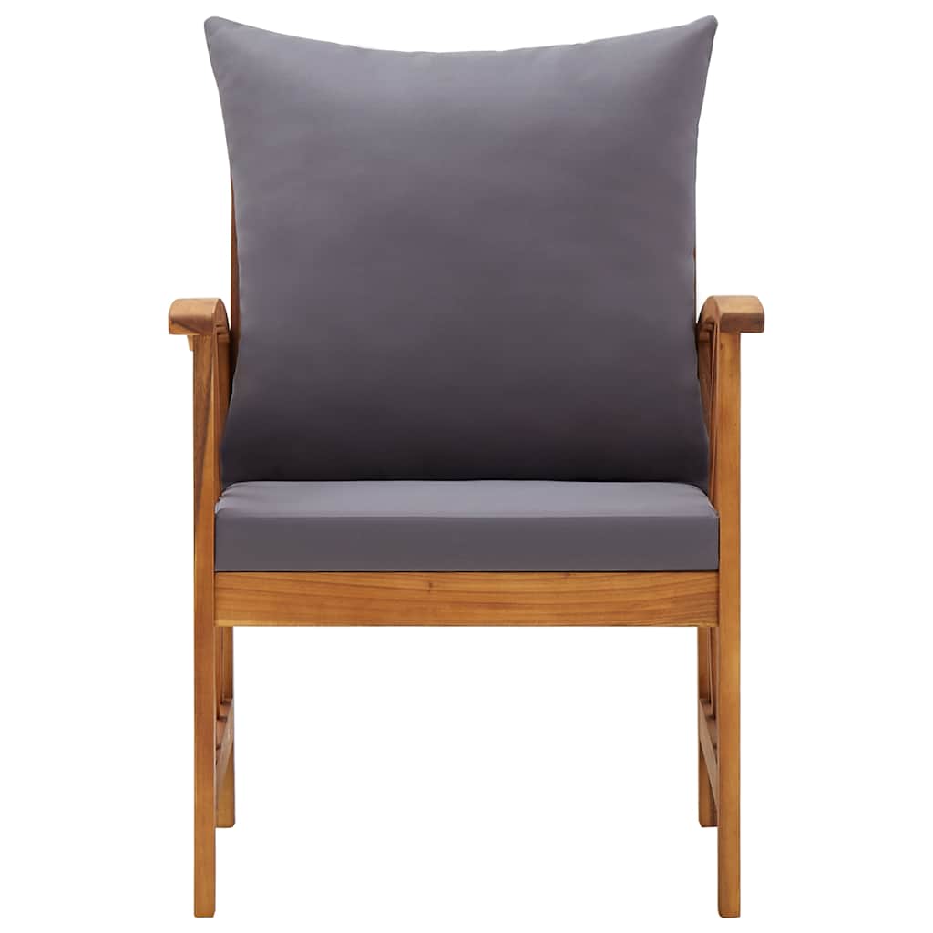 Vidaxl tuinstoelen 2 st met kussens massief acaciahout