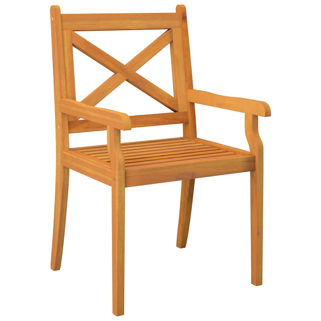 Vidaxl tuinstoelen 3 st massief acaciahout