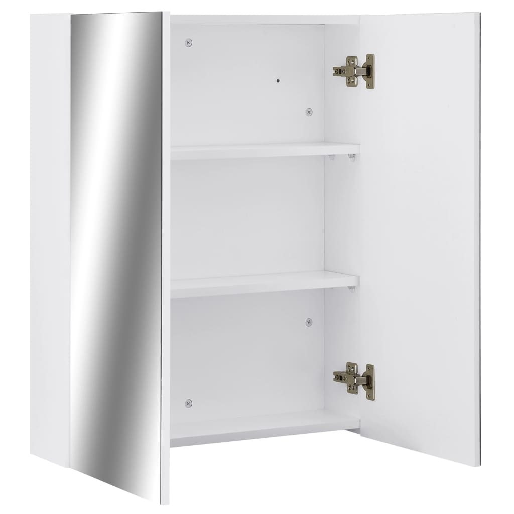 Vidaxl badkamerspiegelkast 60x15x75 cm mdf wit