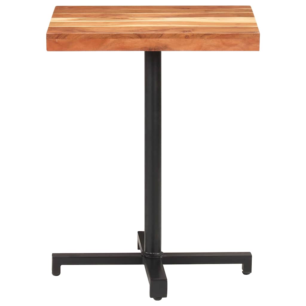 Vidaxl bistrotafel vierkant 60x60x75 cm massief acaciahout