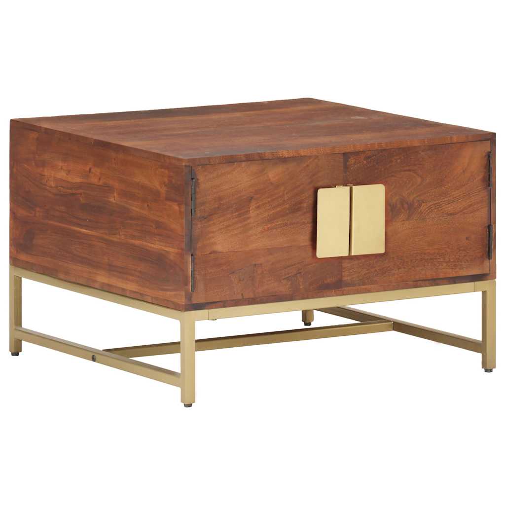Vidaxl salontafel 67x67x45 cm massief mangohout honingbruin