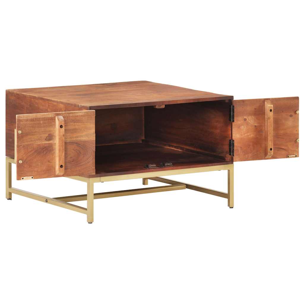 Vidaxl salontafel 67x67x45 cm massief mangohout honingbruin