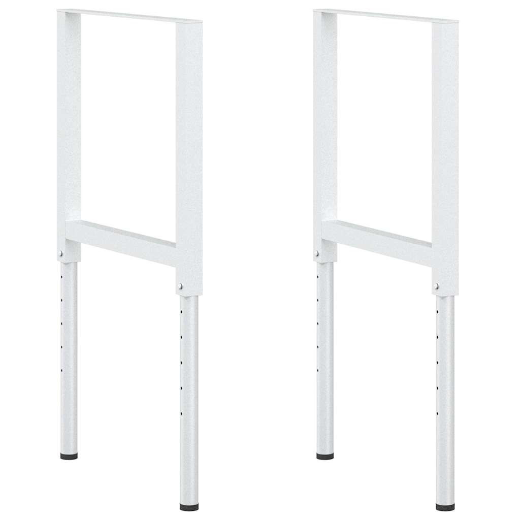 Vidaxl werkbankframes verstelbaar 2 st 55x(69-95,5) cm metaal grijs