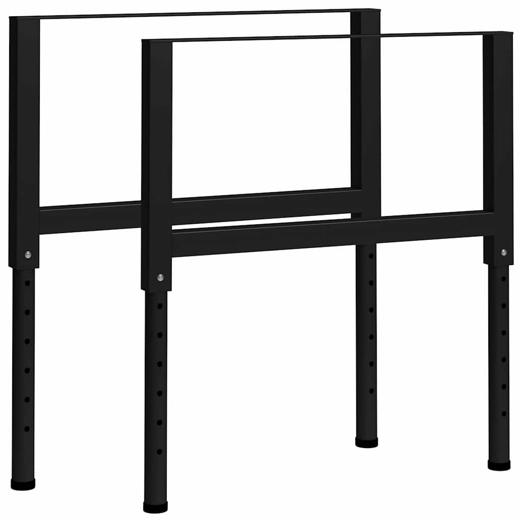 Vidaxl werkbankframes verstelbaar 2 st 85x(69-95,5) cm metaal zwart