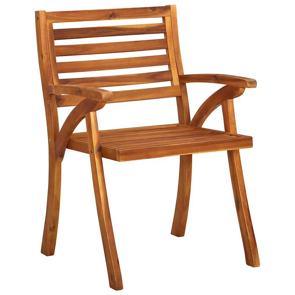 Vidaxl tuinstoelen 3 st massief acaciahout