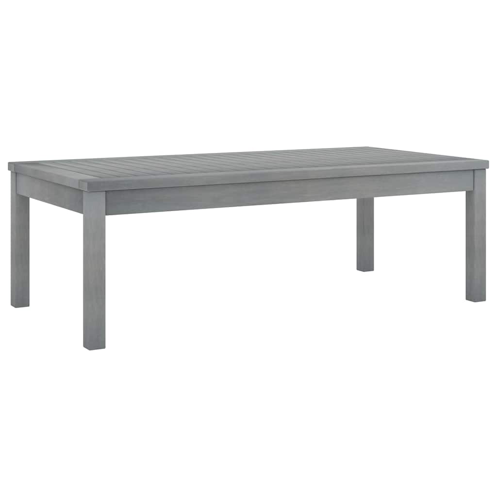 Vidaxl salontafel 100x50x33 cm massief acaciahout grijs