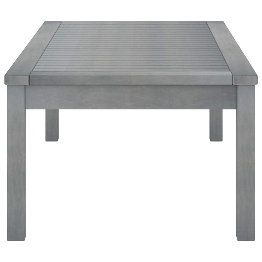 Vidaxl salontafel 100x50x33 cm massief acaciahout grijs