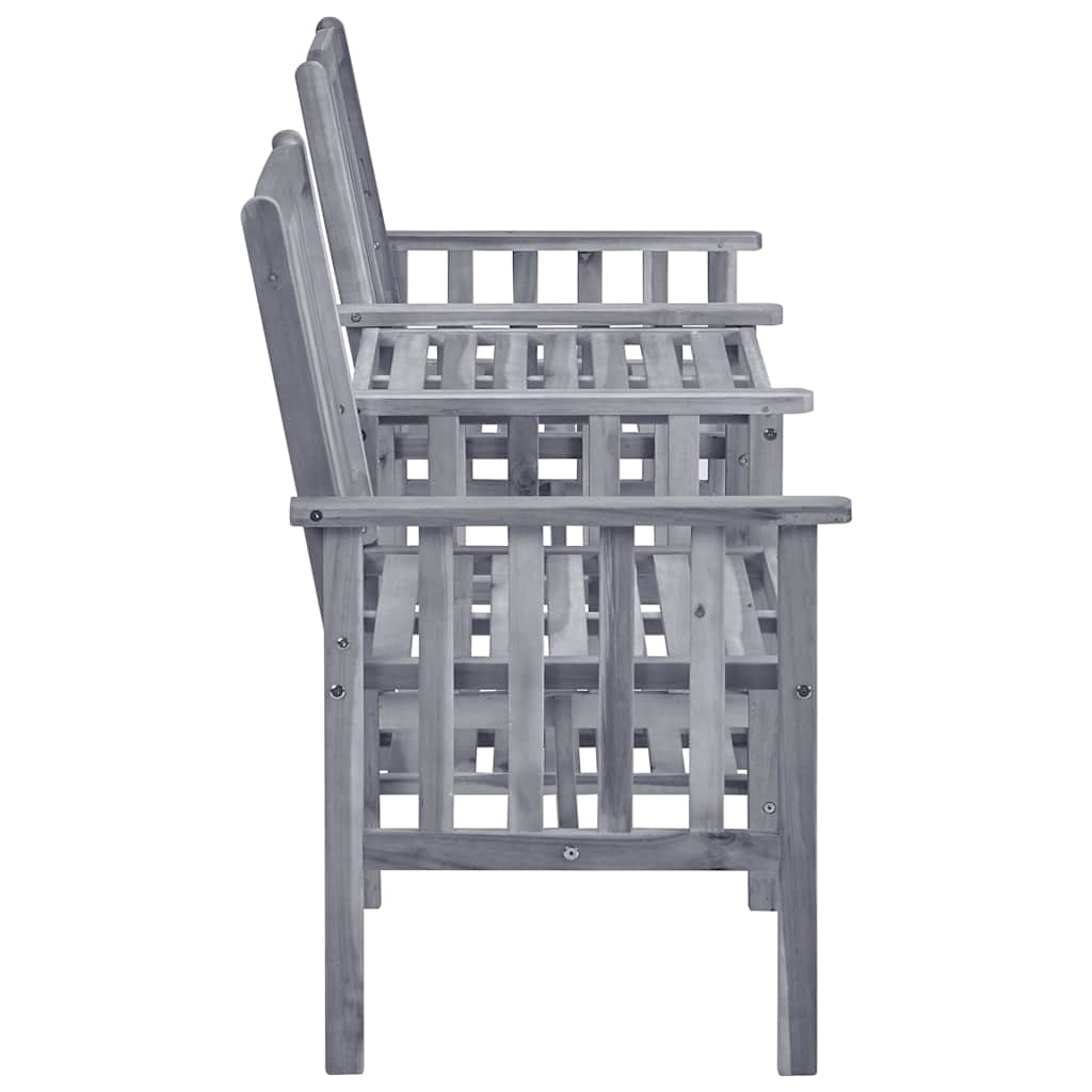 Vidaxl tuinstoelen met theetafel 159x61x92 cm massief acaciahout