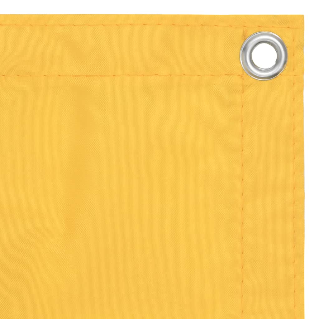 Vidaxl balkonscherm 75x600 cm oxford stof geel