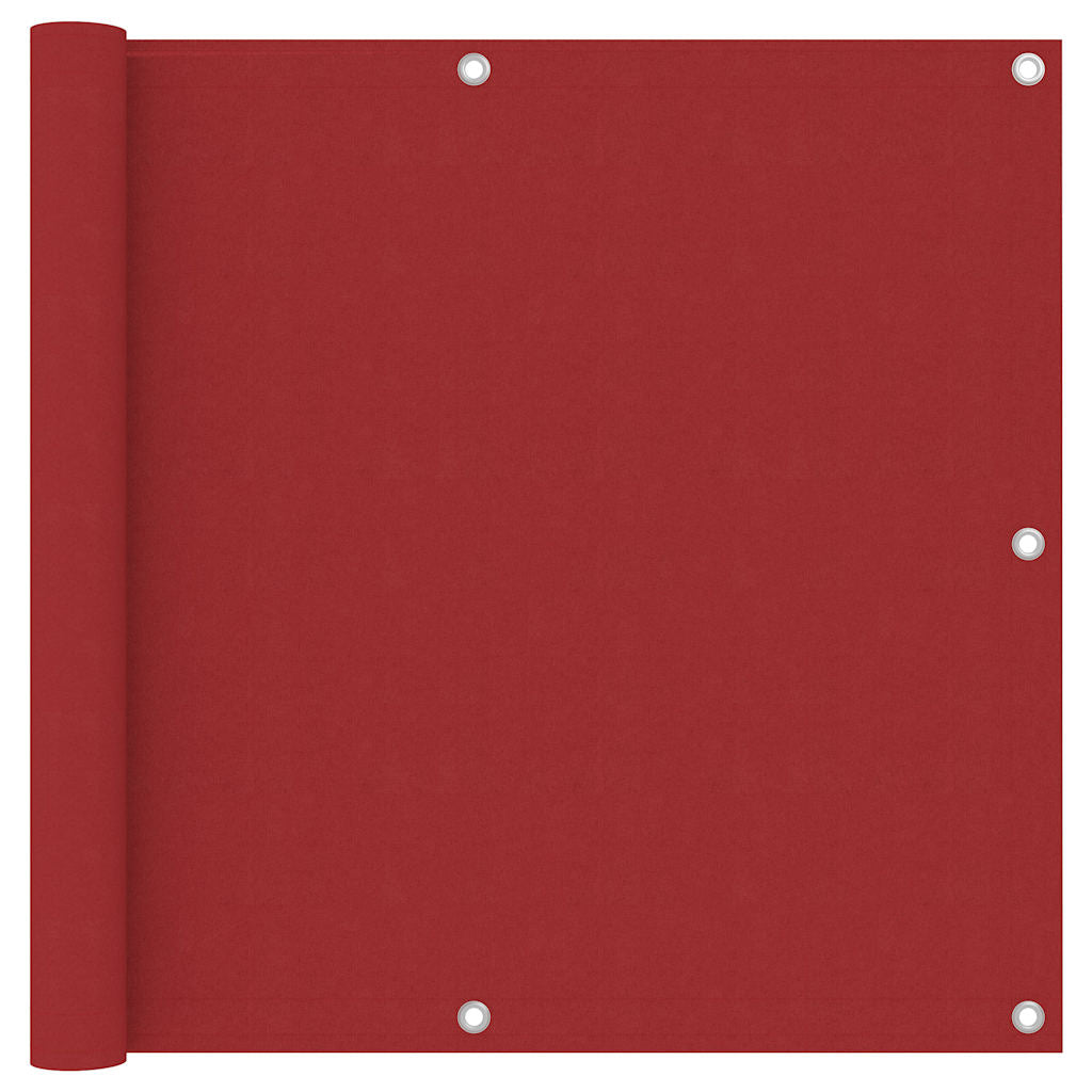 Vidaxl balkonscherm 90x600 cm oxford stof rood