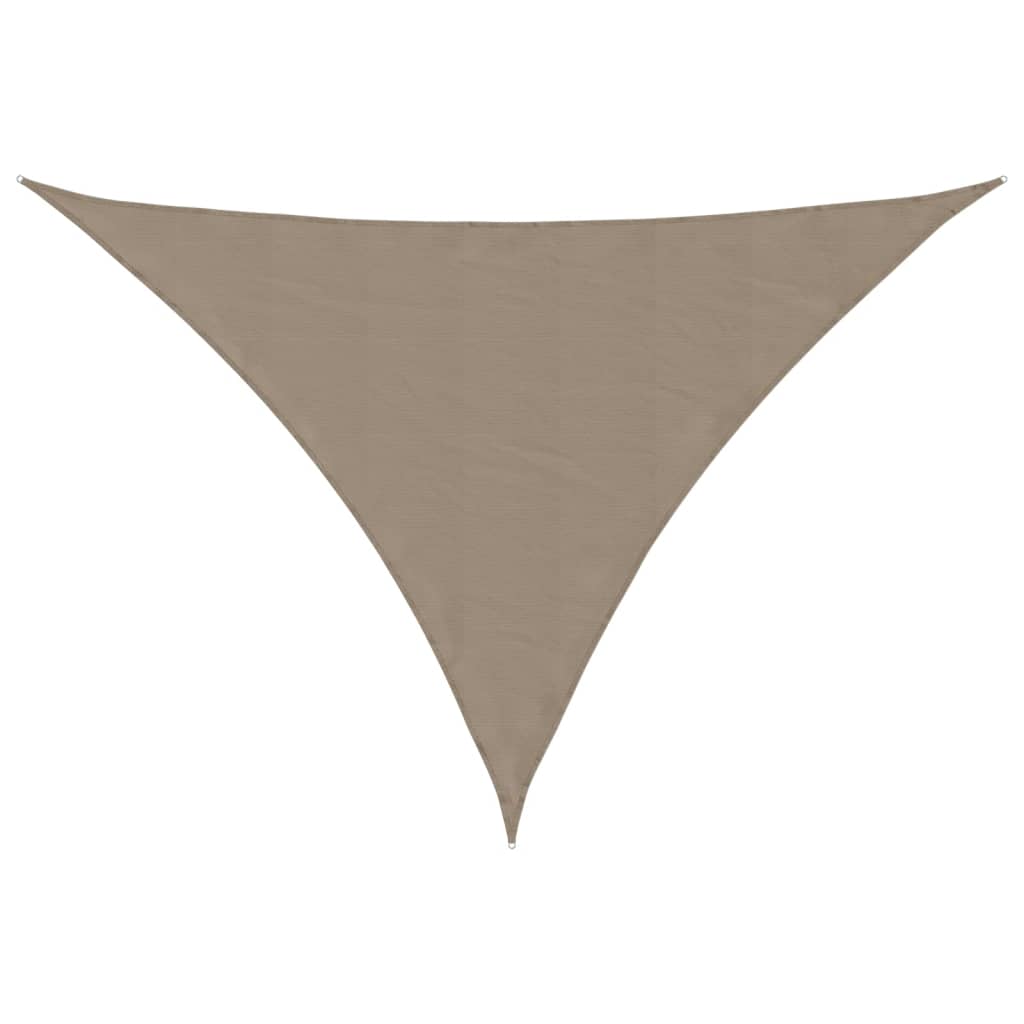 Vidaxl zonnescherm driehoekig 4x5x5 m oxford stof taupe