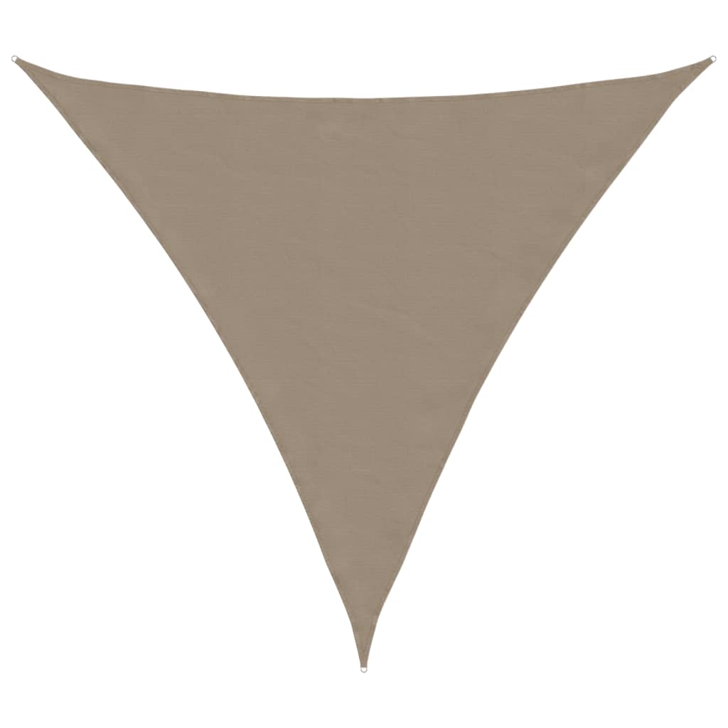 Vidaxl zonnescherm driehoekig 6x6x6 m oxford stof taupe