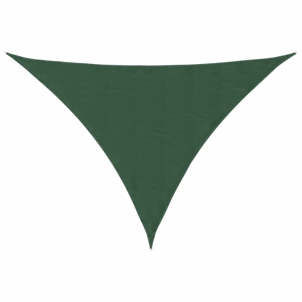 Vidaxl zonnescherm driehoekig 3x4x4 m oxford stof donkergroen
