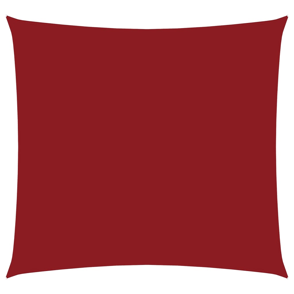 Vidaxl zonnescherm vierkant 2,5x2,5 m oxford stof rood