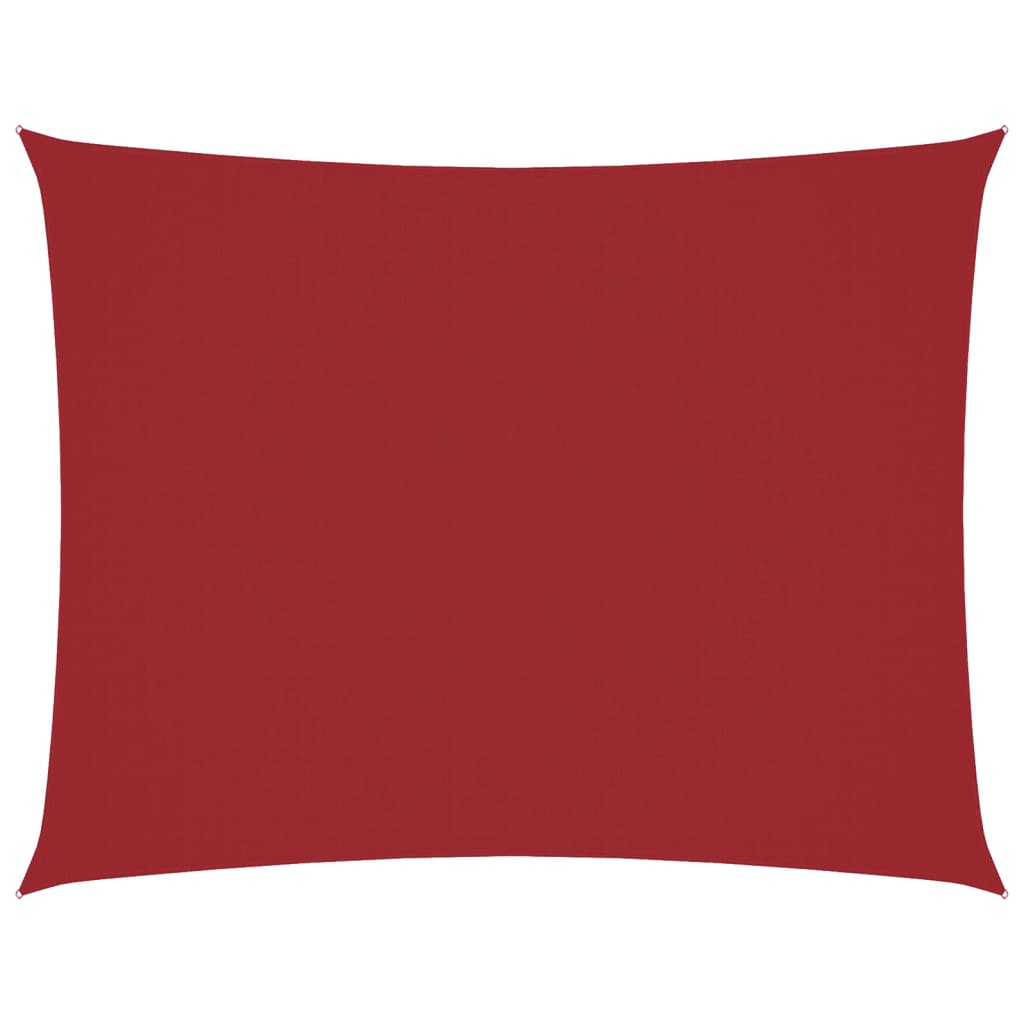 Vidaxl zonnescherm rechthoekig 6x7 m oxford stof rood