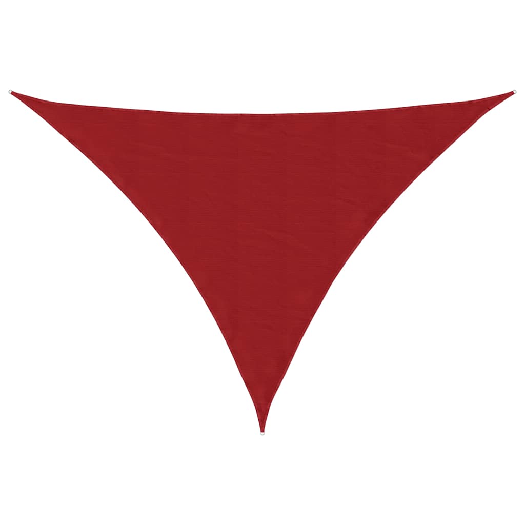 Vidaxl zonnescherm driehoekig 4x5x6,4 m oxford stof rood