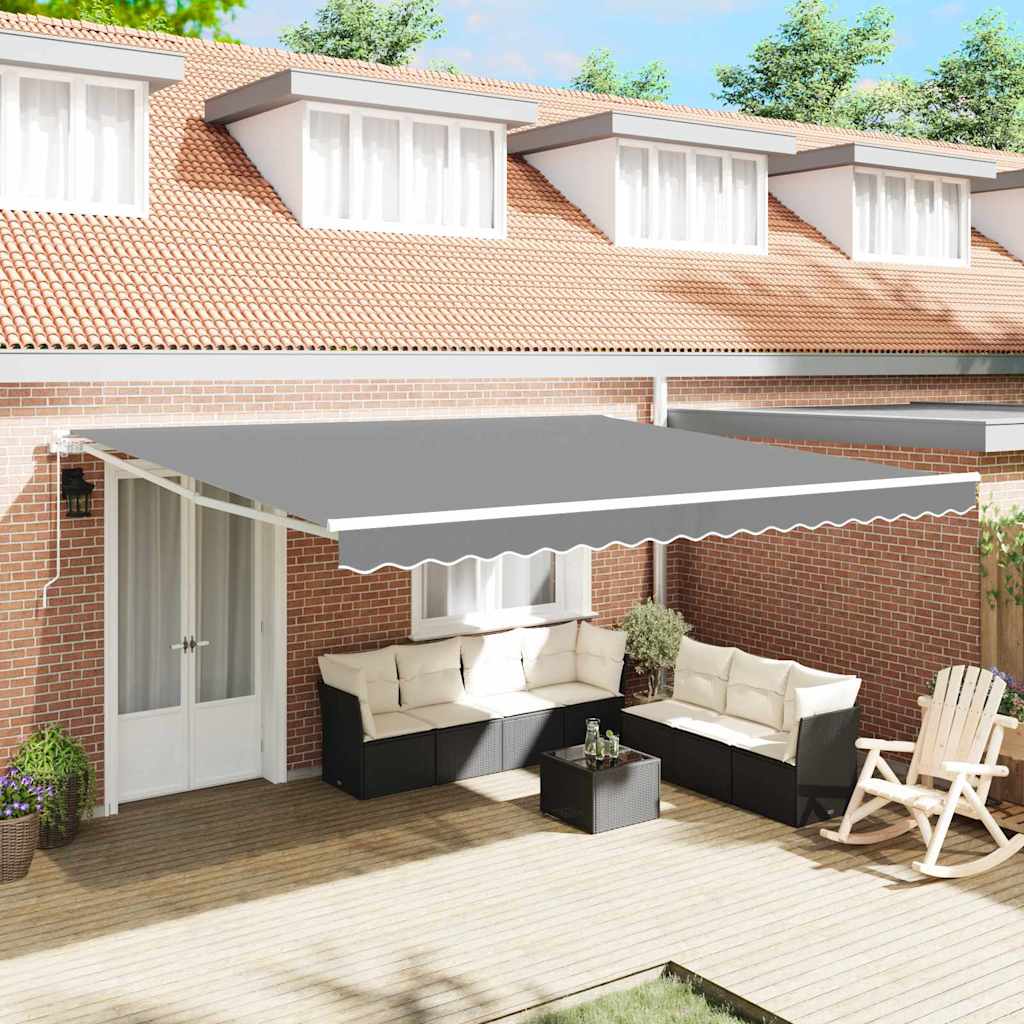 Vidaxl zijde frame wit 400 × 350 cm aluminium