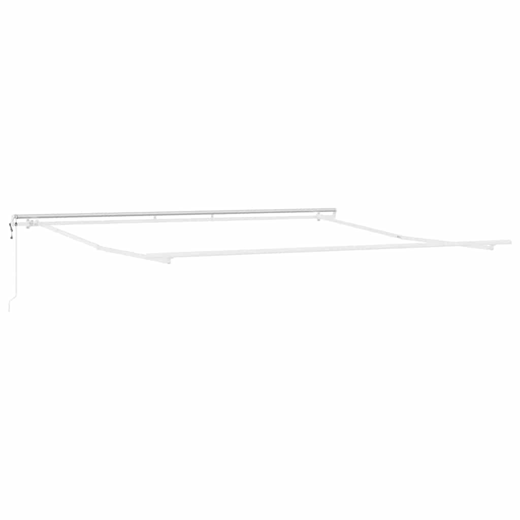 Vidaxl zijde frame wit 400 × 350 cm aluminium