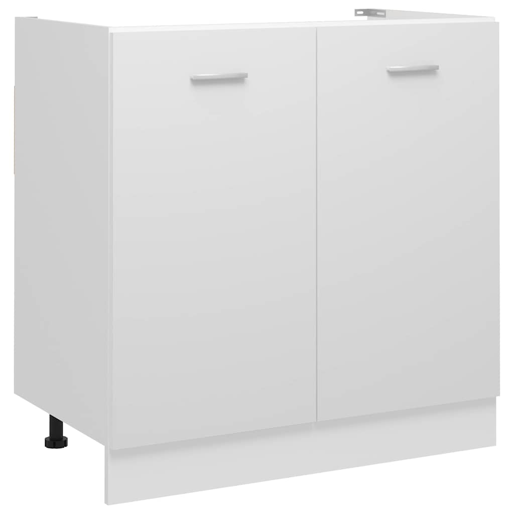 Vidaxl wastafelonderkast lyon 80x46x81,5 cm bewerkt hout wit