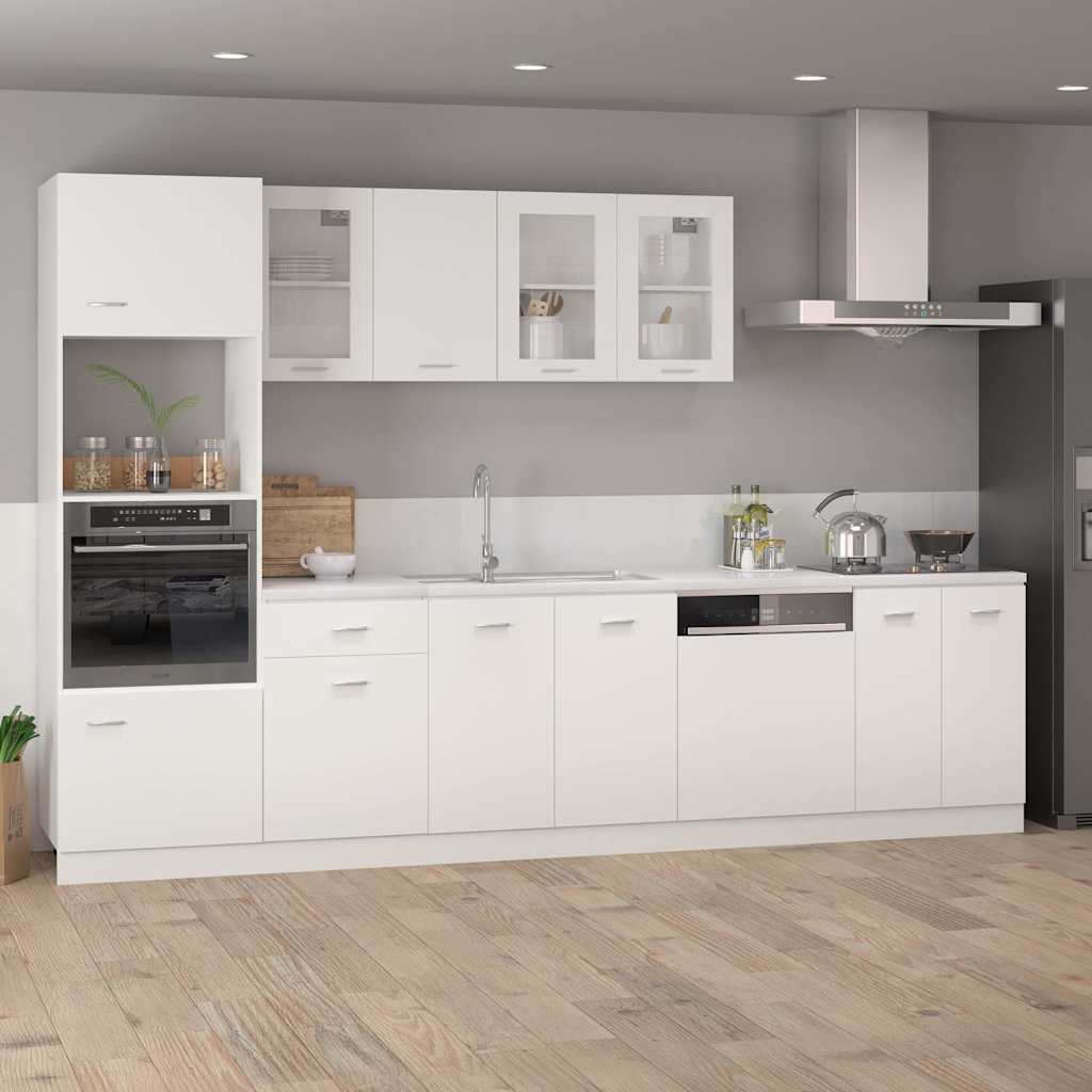 Vidaxl onderkast met lade lyon 50x46x81,5 cm bewerkt hout wit