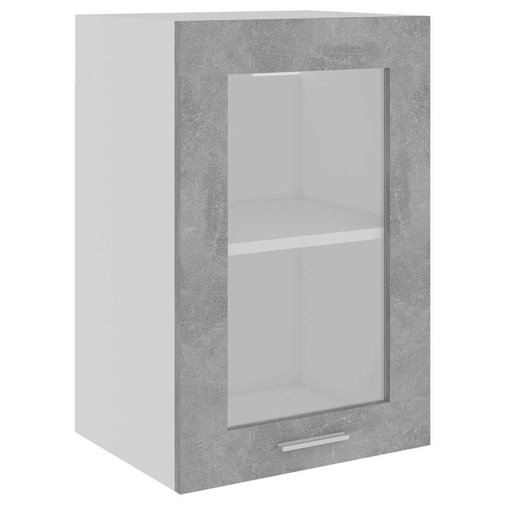 Vidaxl bovenkast lyon 40x31x60 cm bewerkt hout betongrijs