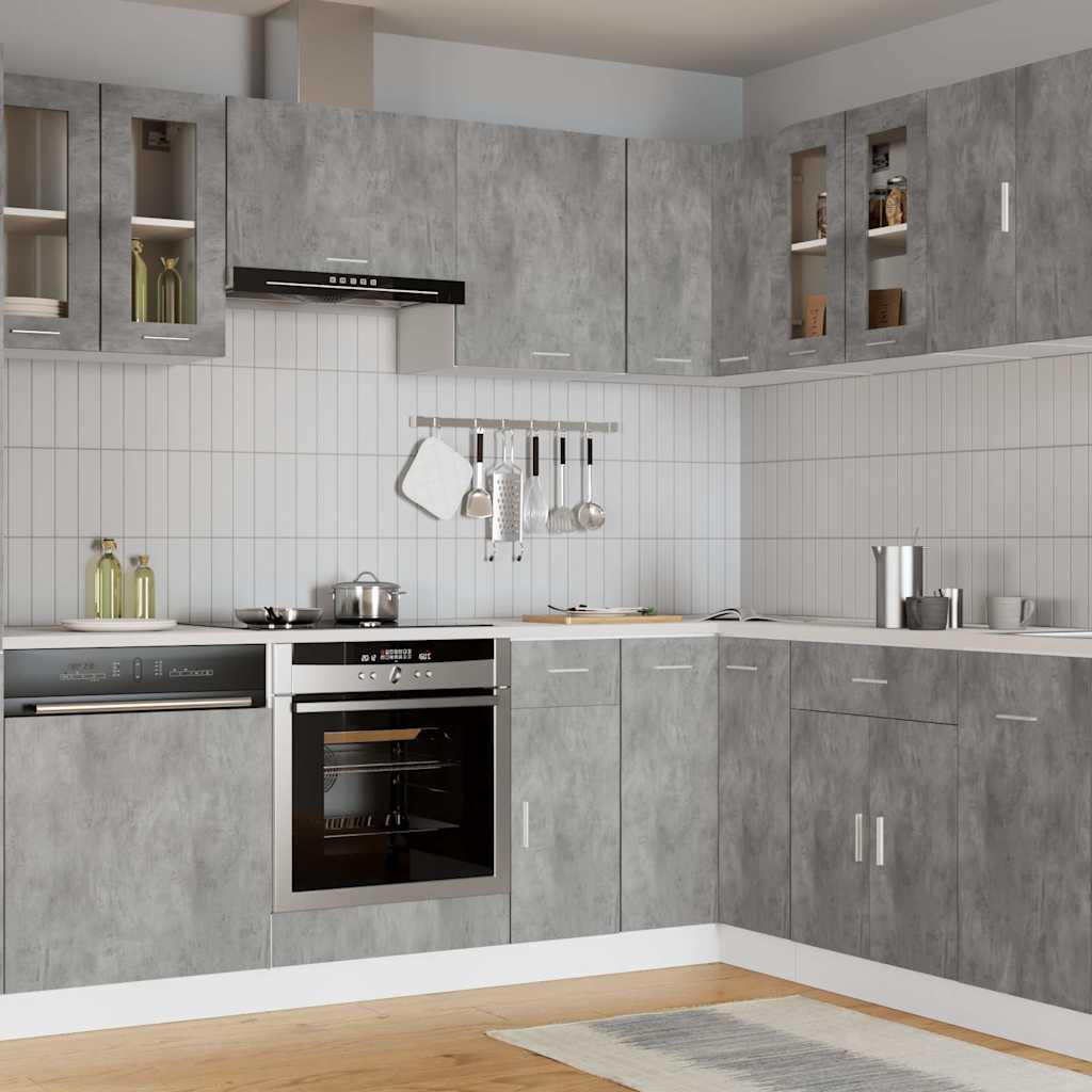 Vidaxl bovenkast lyon 60x31x60 cm bewerkt hout betongrijs
