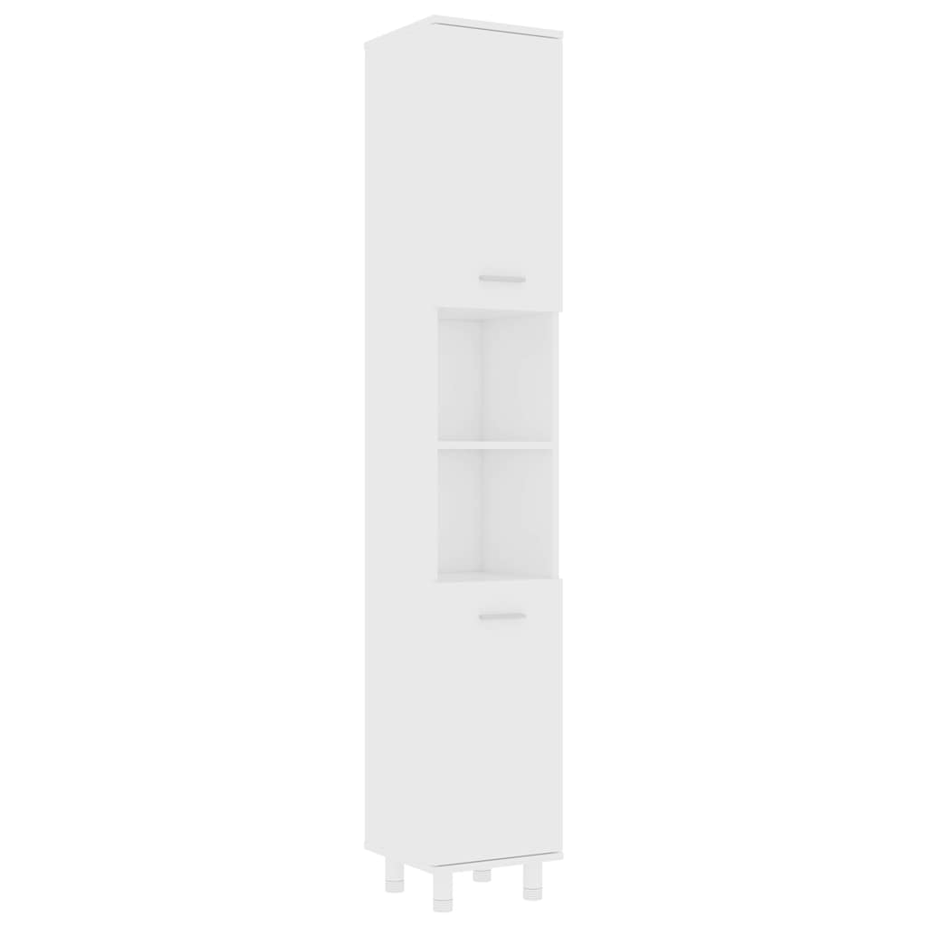 Vidaxl badkamerkast 30x30x179 cm spaanplaat wit