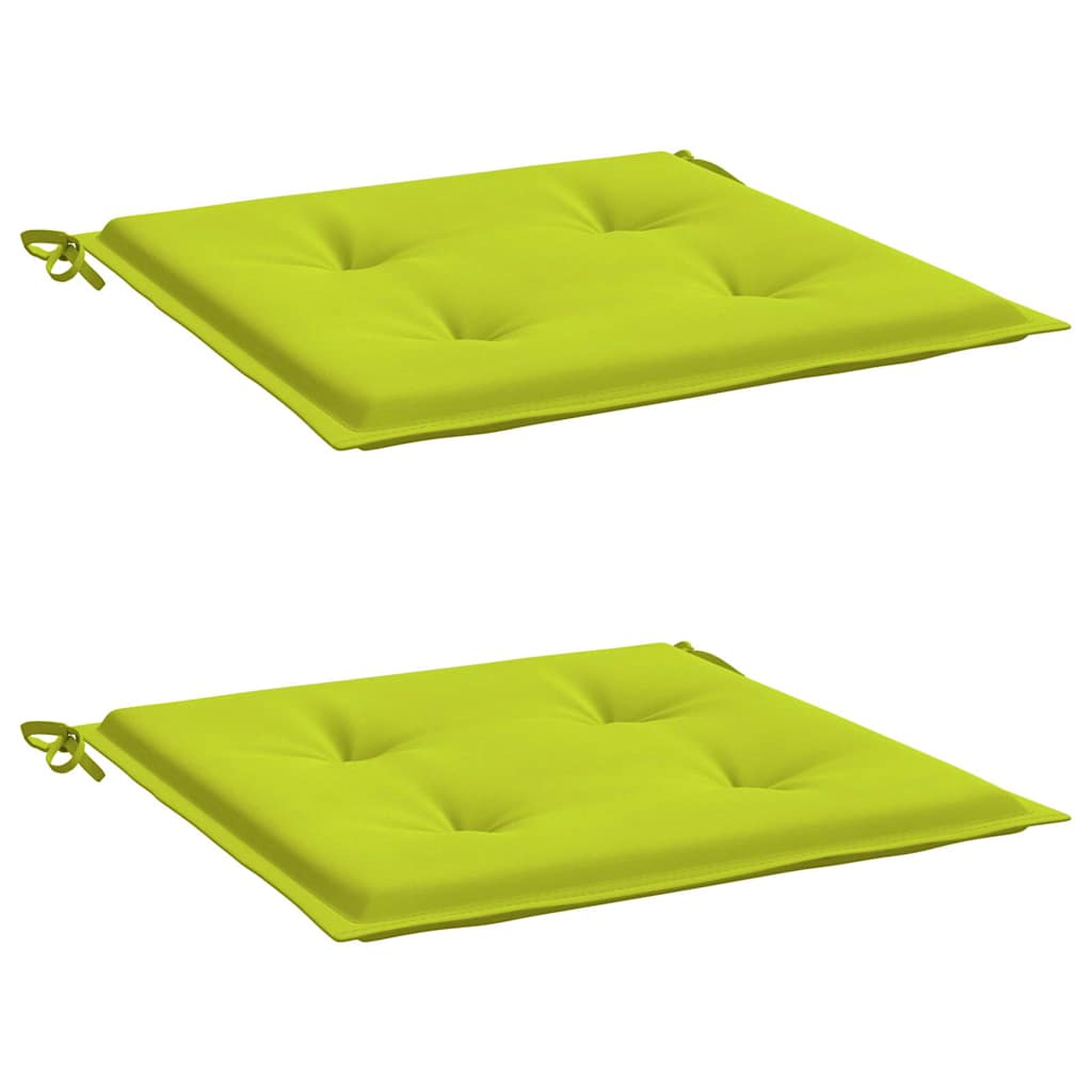 Vidaxl tuinstoelkussens 2 st 40x40x4 cm oxford stof felgroen