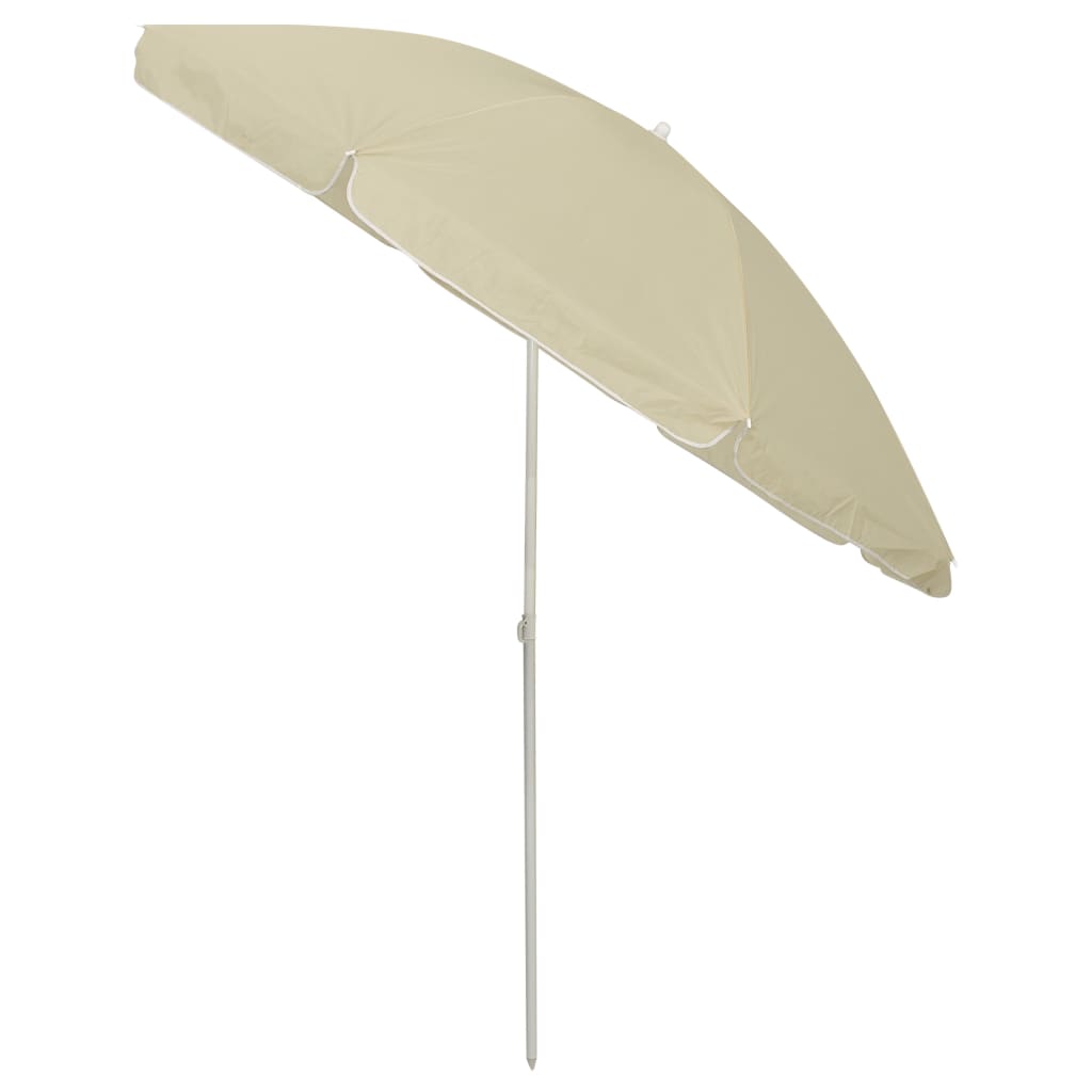 Vidaxl strandparasol 240 cm zandgeel