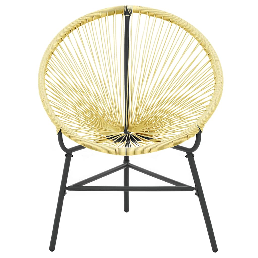 Vidaxl tuinstoel acapulco poly rattan beige