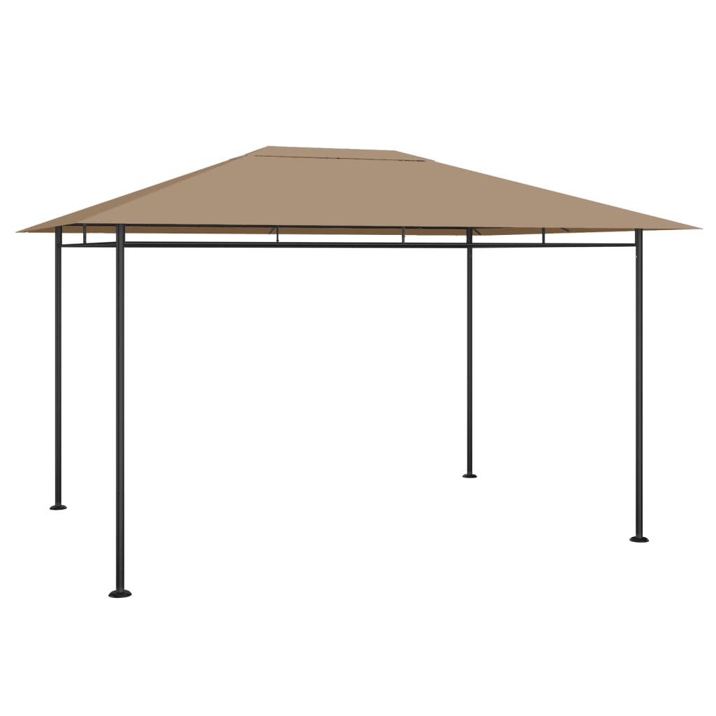 Vidaxl prieel 180 g m² 384x281x270 cm taupe