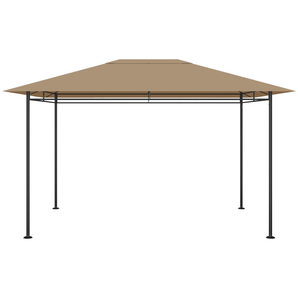 Vidaxl prieel 180 g m² 384x281x270 cm taupe
