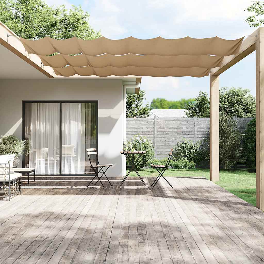 Vidaxl luifel verticaal 60x1000 cm oxford stof taupe