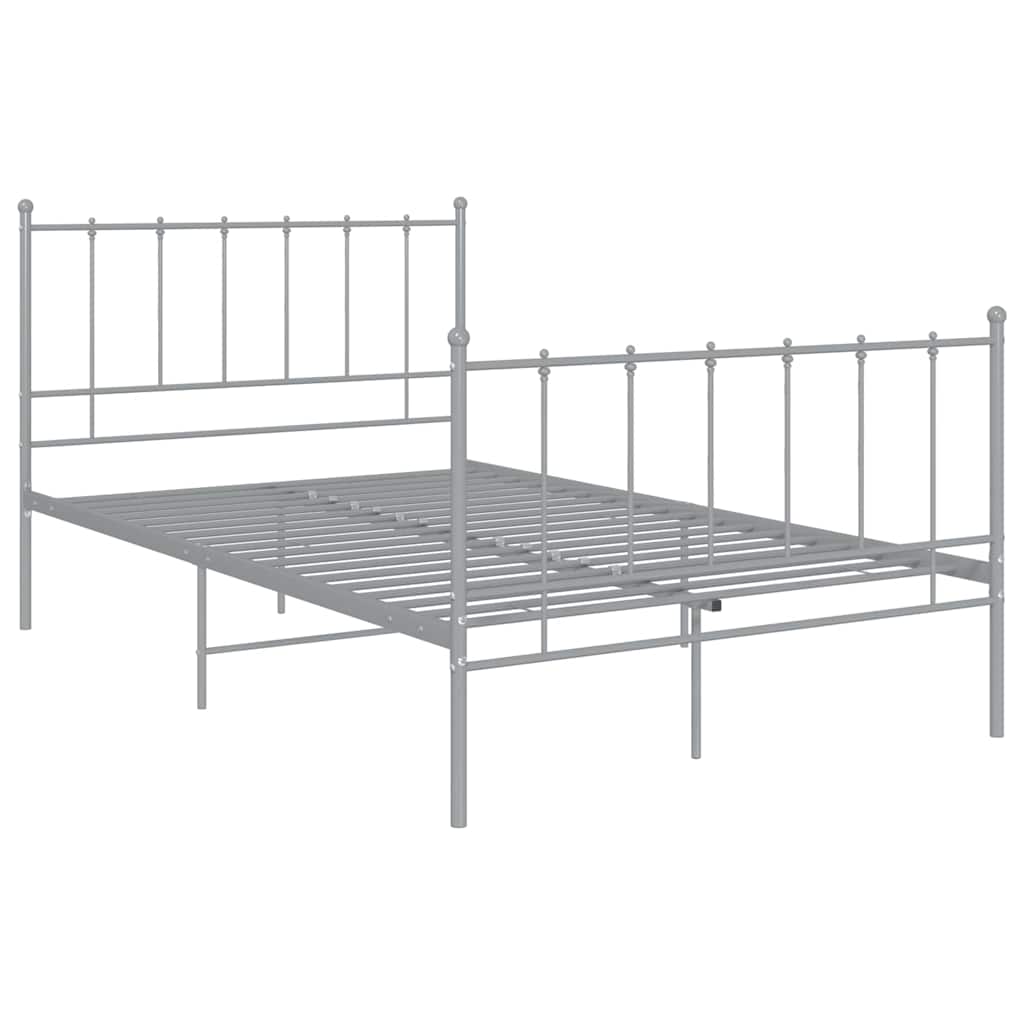 Vidaxl bedframe metaal grijs 120x200 cm