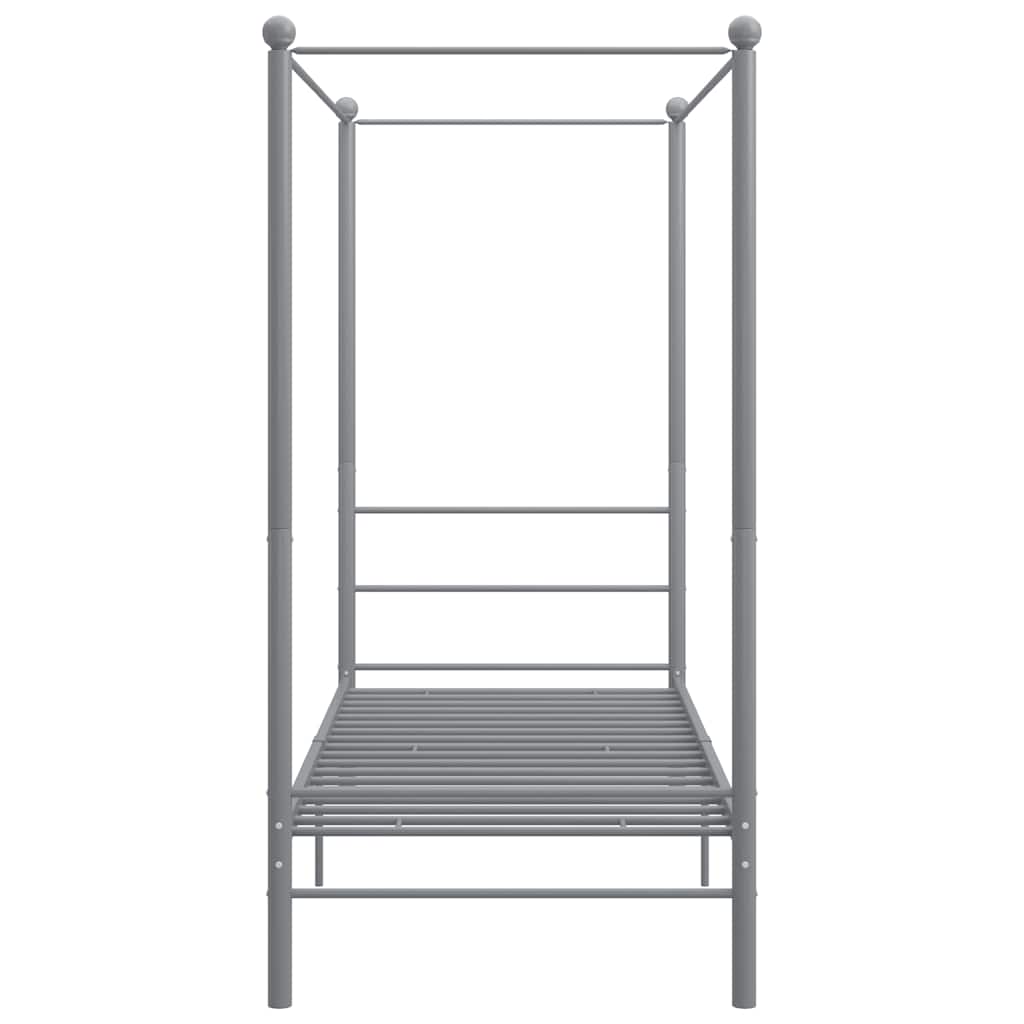 Vidaxl hemelbedframe metaal grijs 90x200 cm
