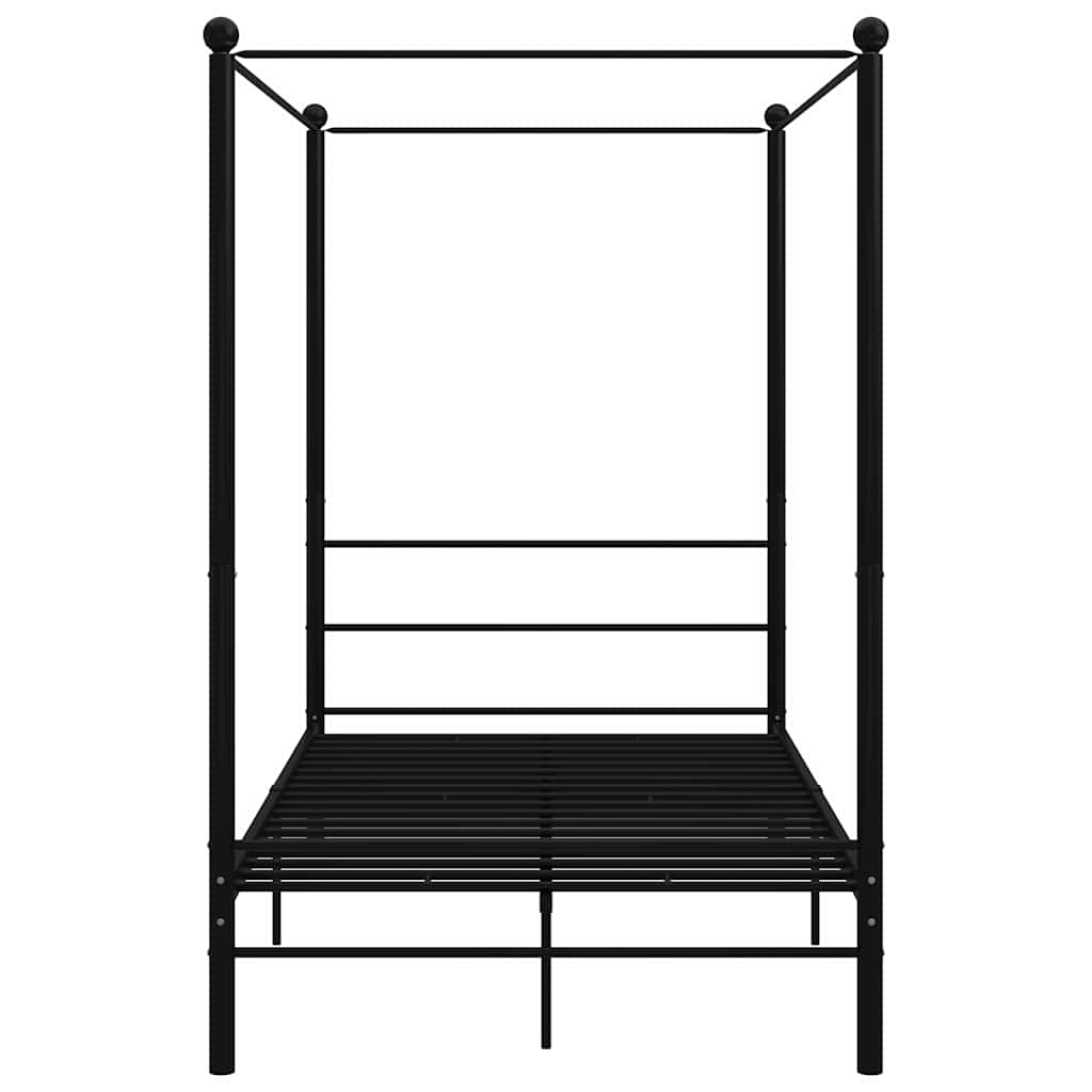 Vidaxl hemelbedframe metaal zwart 120x200 cm