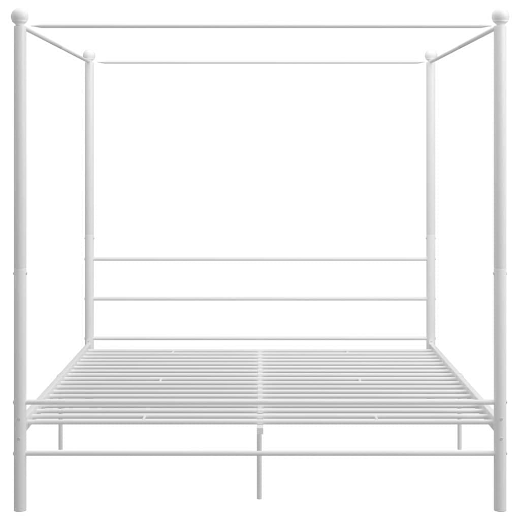 Vidaxl hemelbedframe metaal wit 180x200 cm