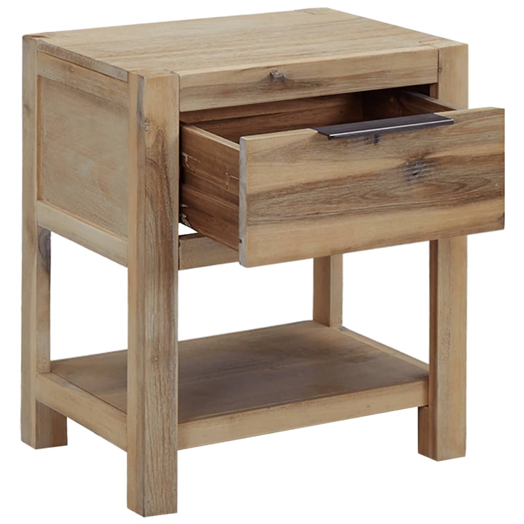 Vidaxl nachtkastjes met lades 2 st 40x30x48 cm massief acaciahout